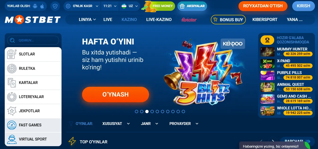Mostbet app nima va u onlayn kazino o'yinchilari uchun nima beradi